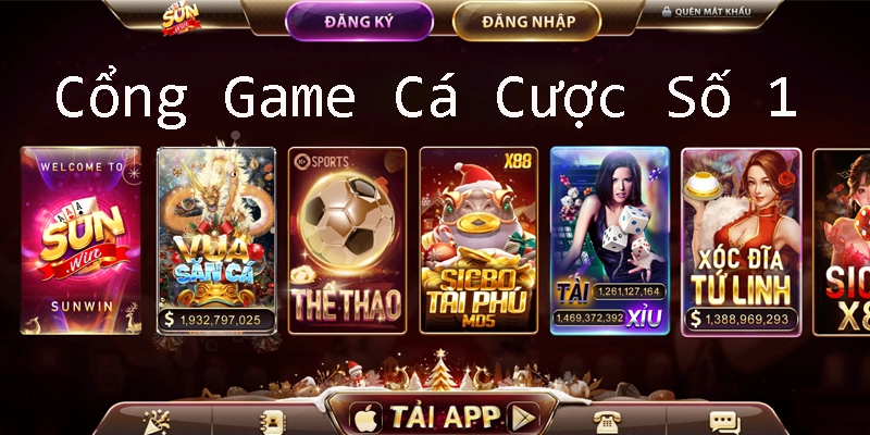 Cổng game được yêu thích và đánh giá cao